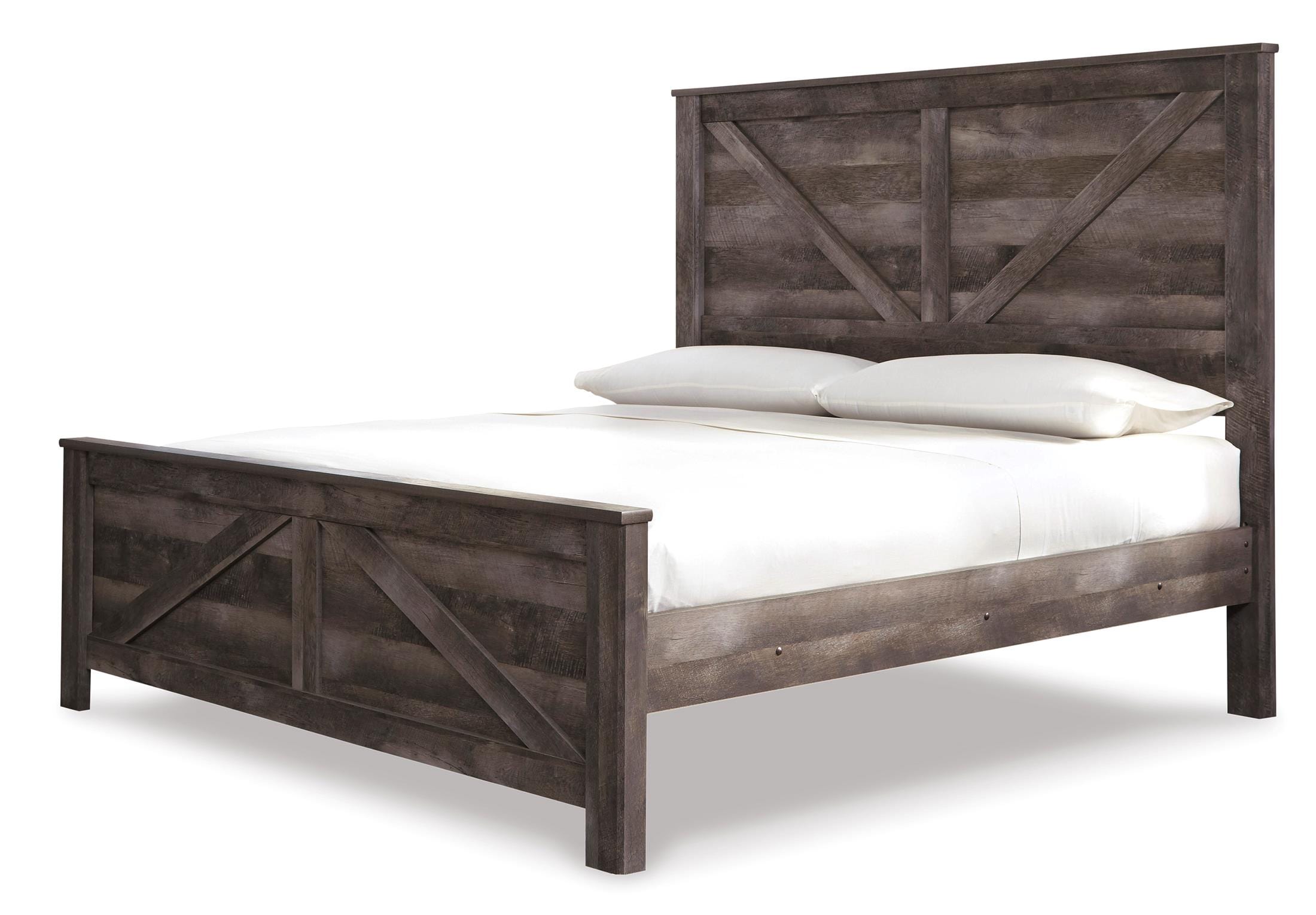 Wynnlow King Crossbuck Panel Bed