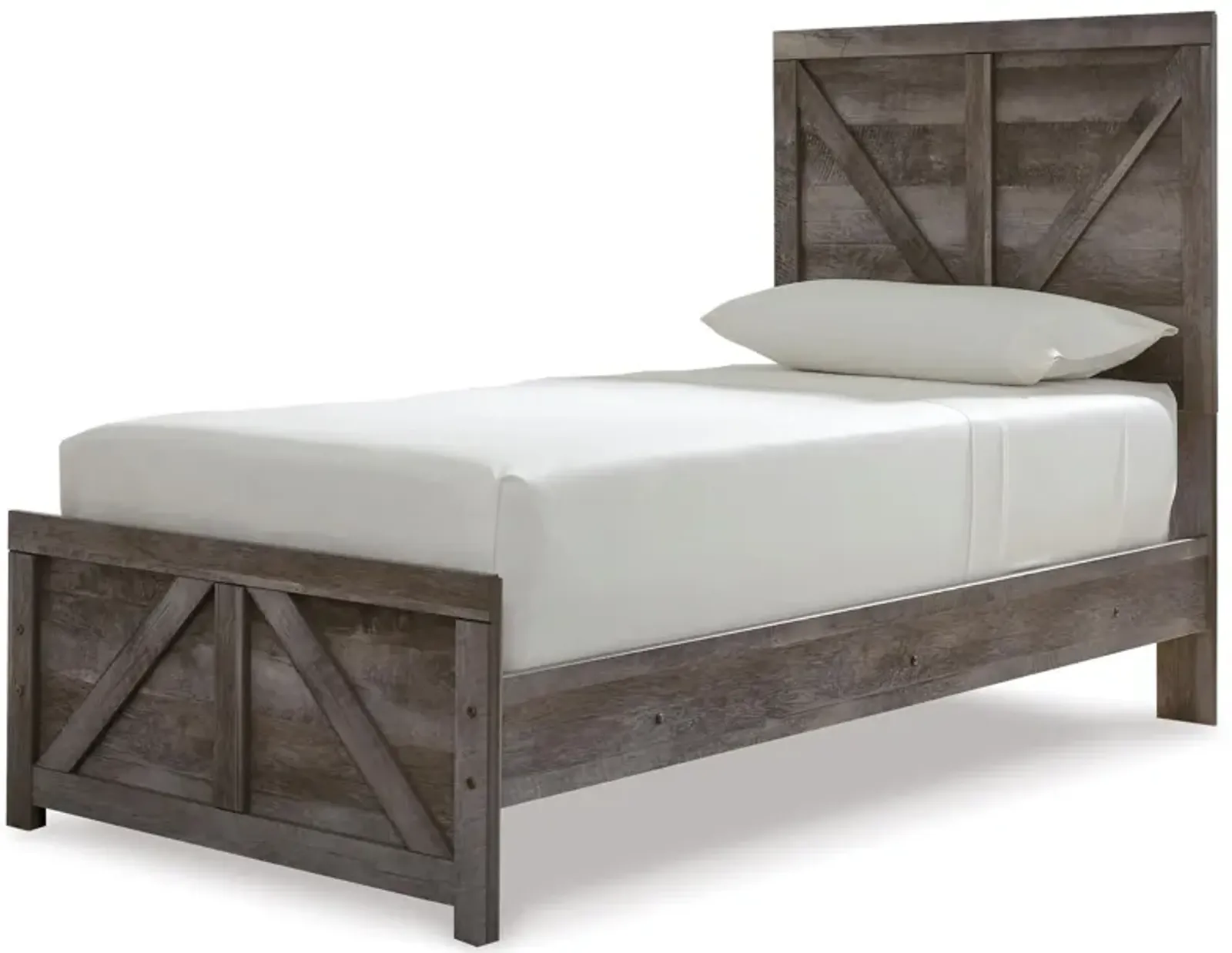 Wynnlow Twin Crossbuck Panel Bed