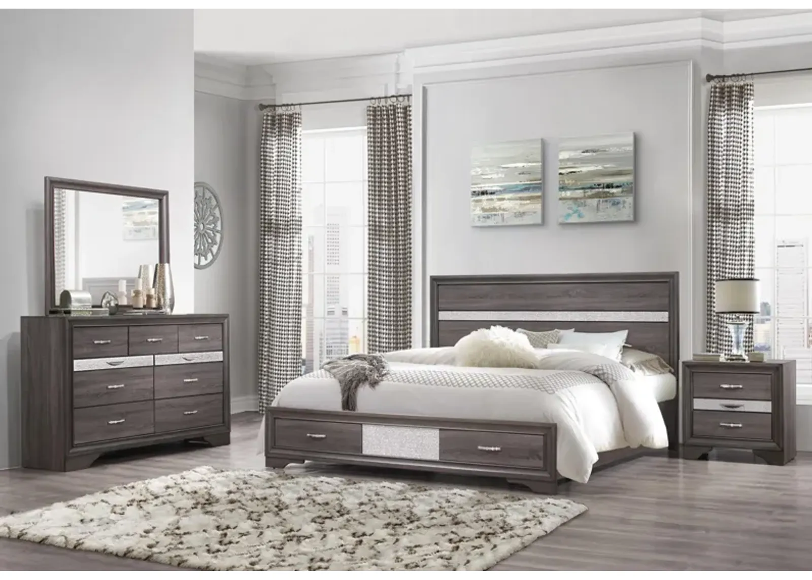 Jena 3-Piece Queen Storage Bedroom Set