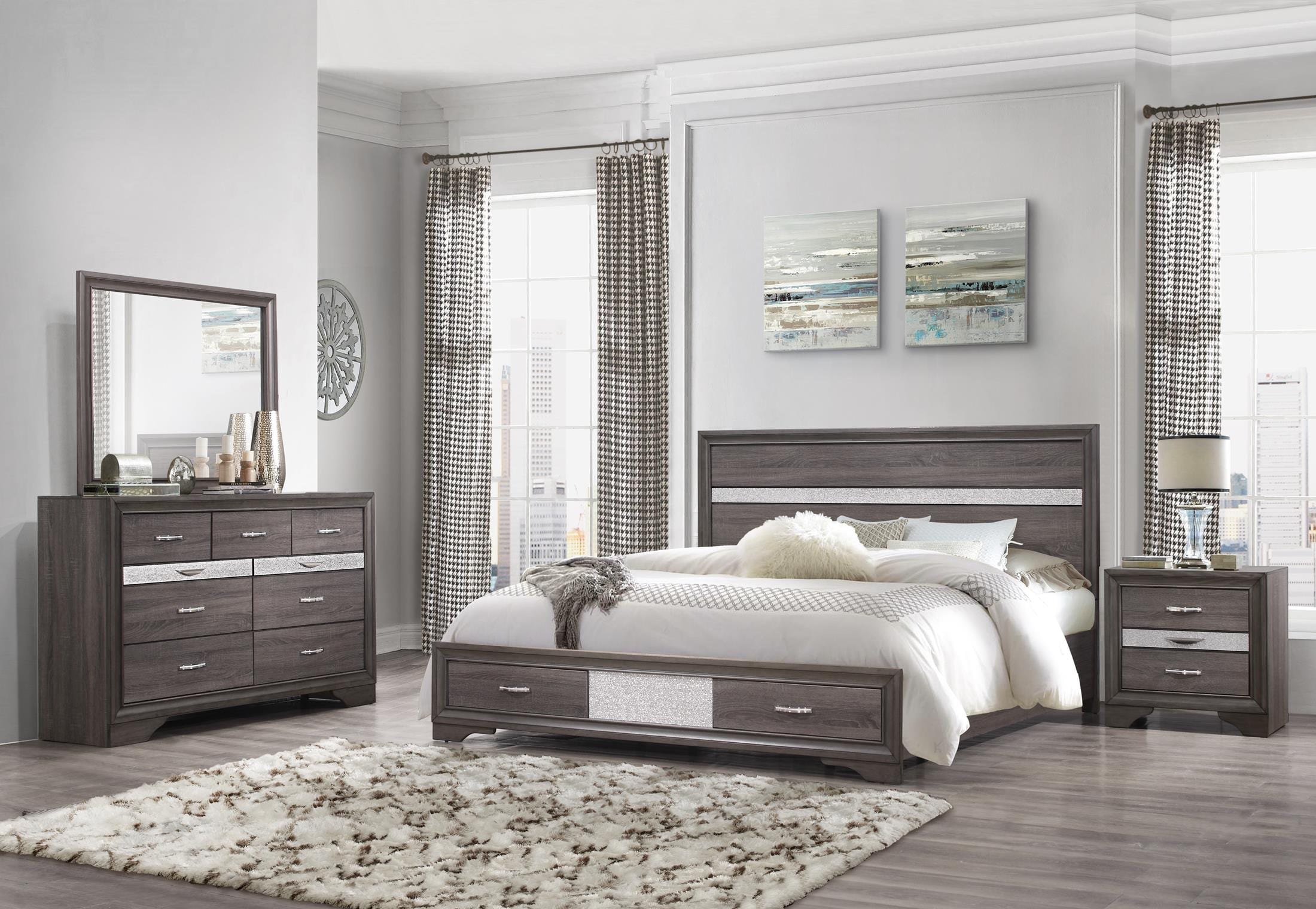 Jena 3-Piece King Storage Bedroom Set