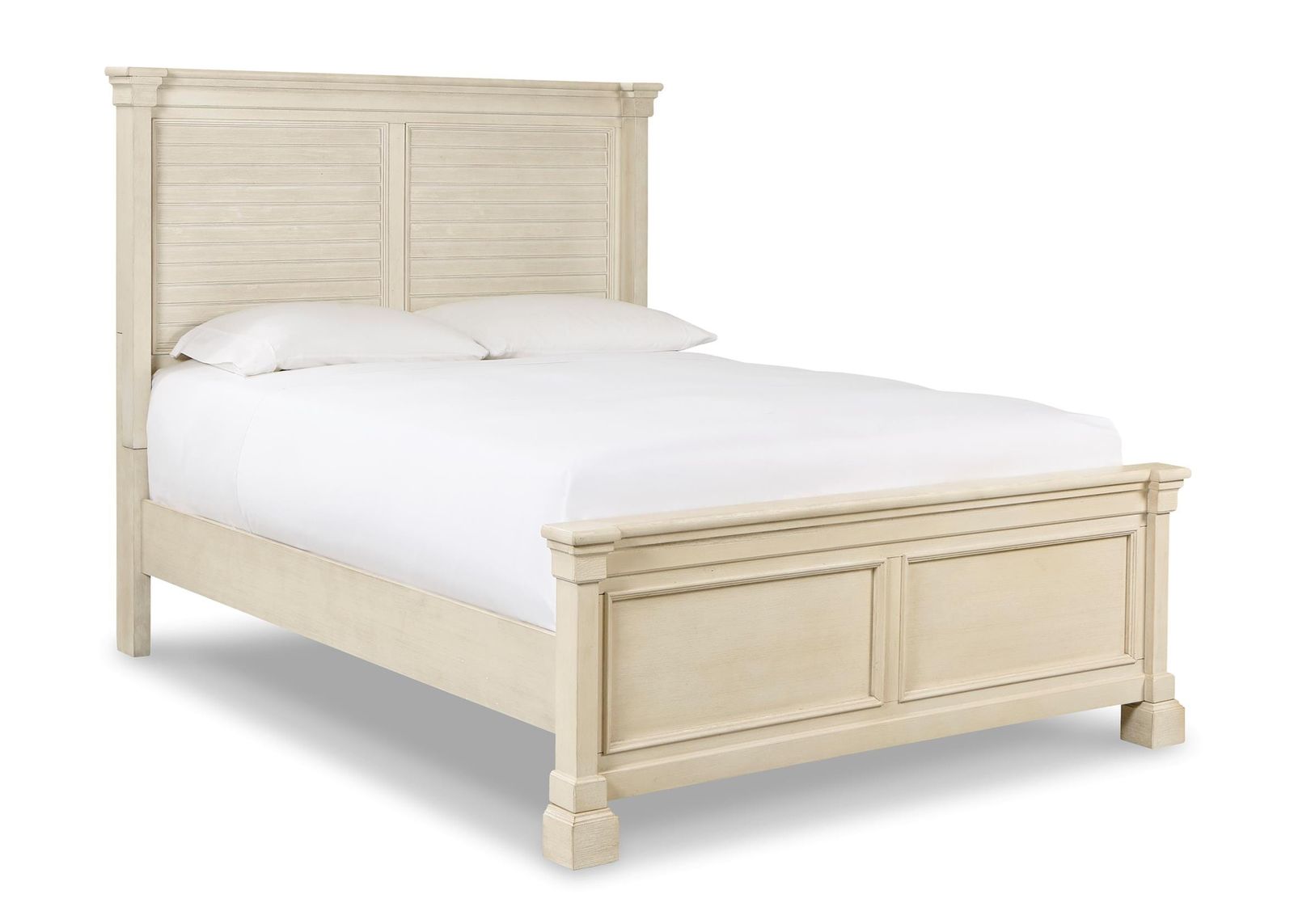 Bolanburg Queen Panel Bed with Louvered Headboard