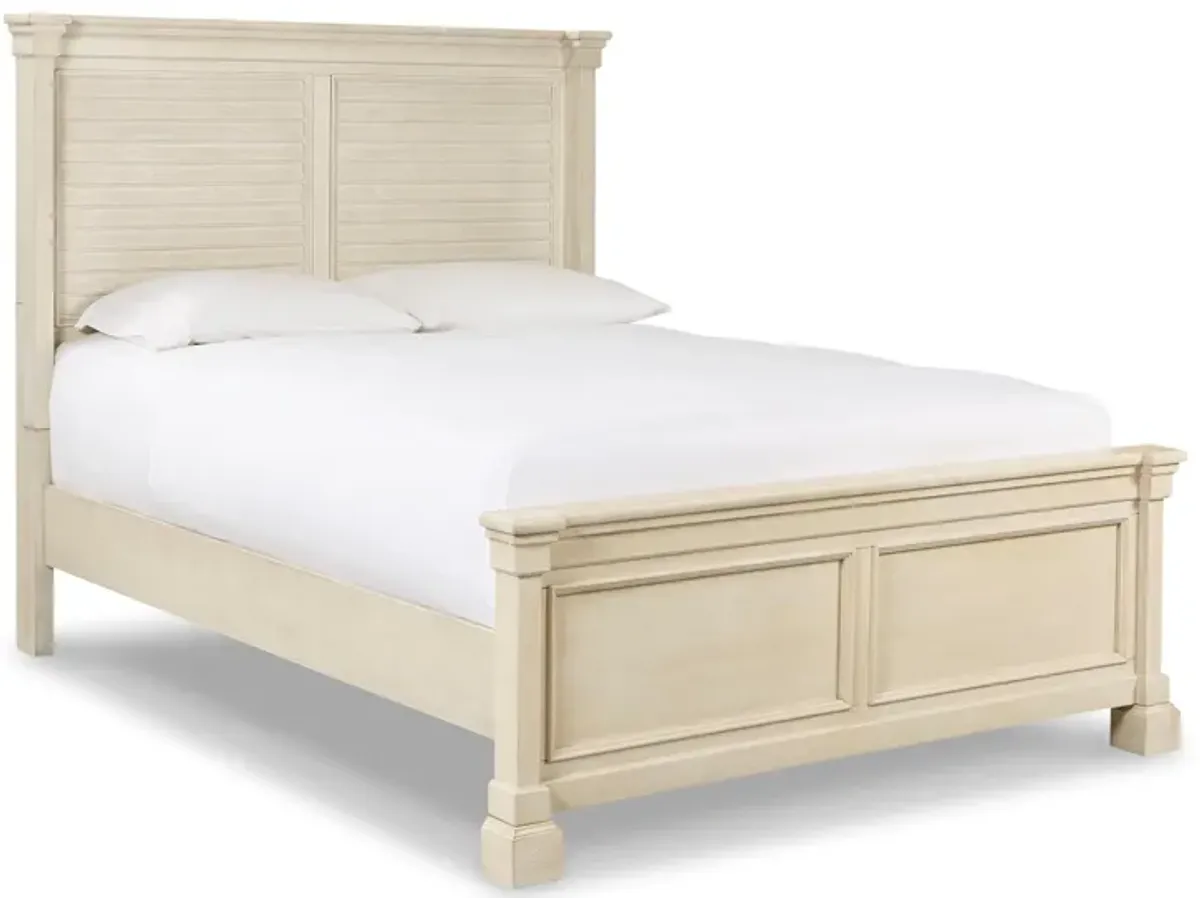 Bolanburg Queen Panel Bed with Louvered Headboard