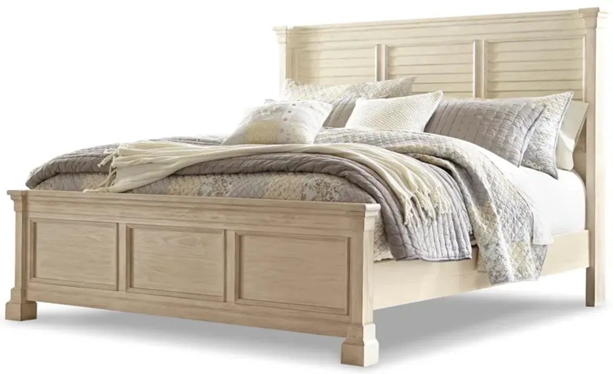 Bolanburg California King Panel Bed with Louvered Headboard