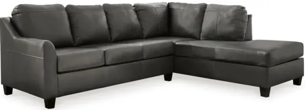 Valderno 2-Piece Leather Sectional with Chaise