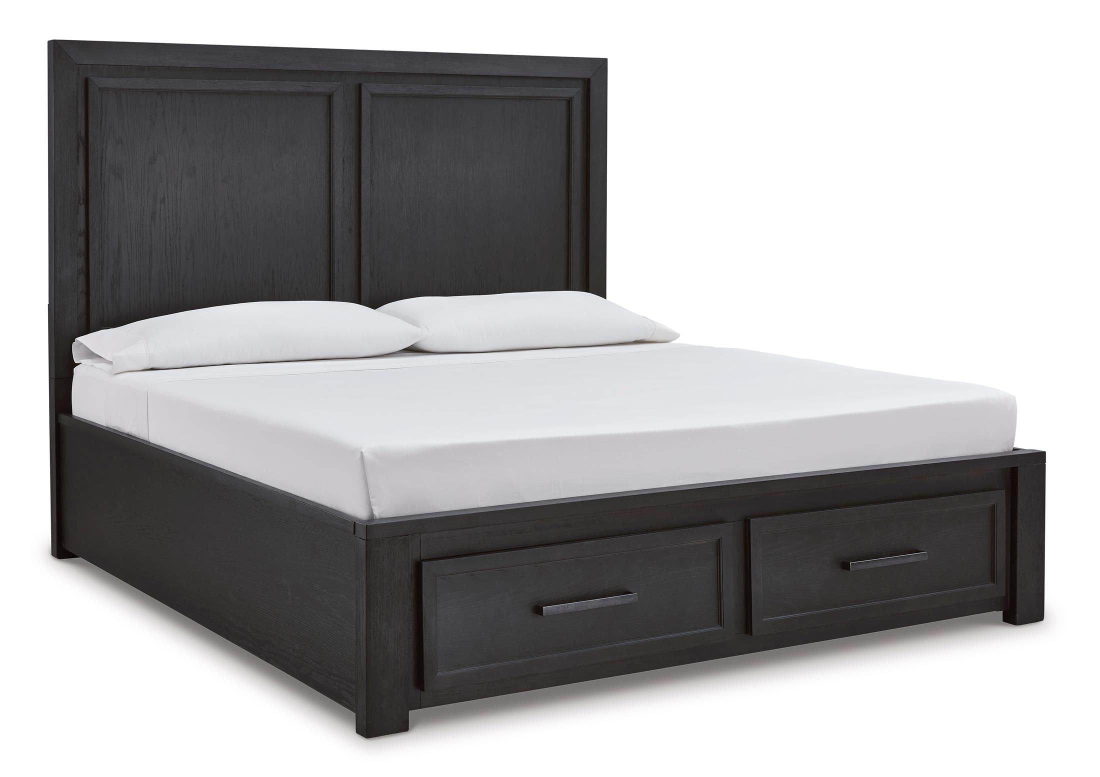 Foyland California King Panel Storage Bed