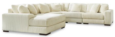 Lindyn 5-Piece Ivory Sectional with Chaise