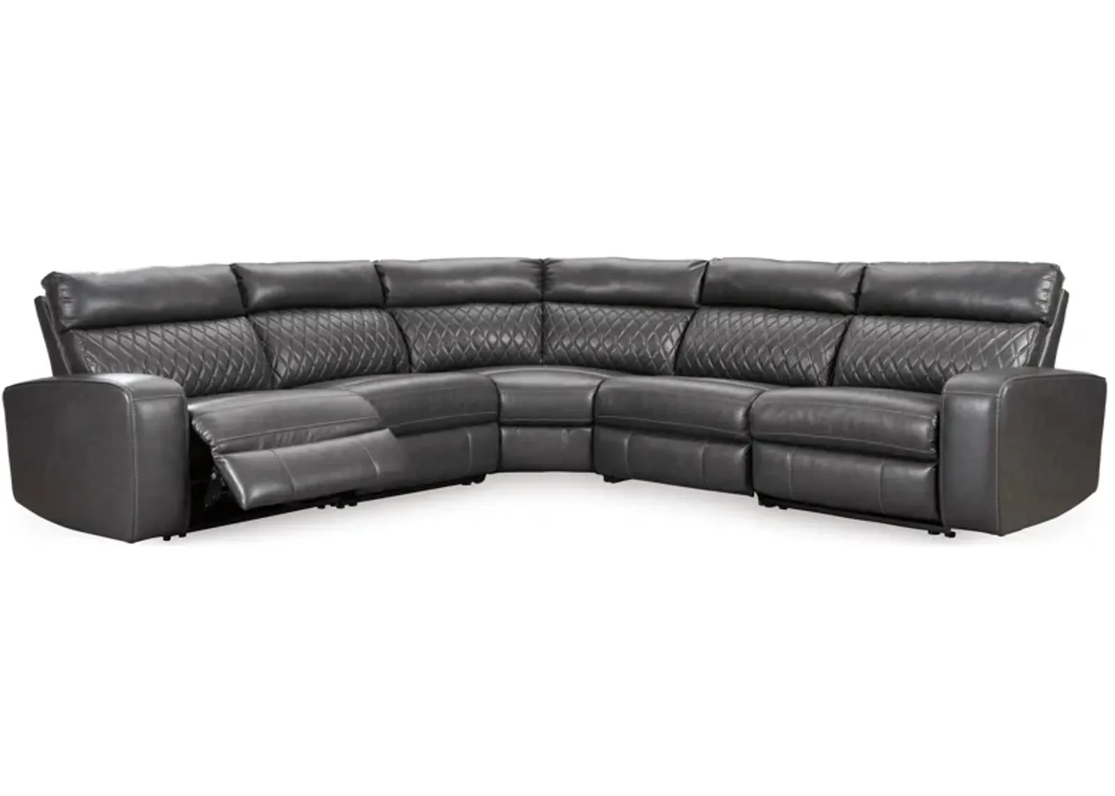 Samperstone 5-Piece Power Reclining Modular Sectional