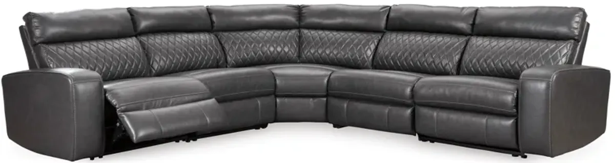 Samperstone 5-Piece Power Reclining Modular Sectional