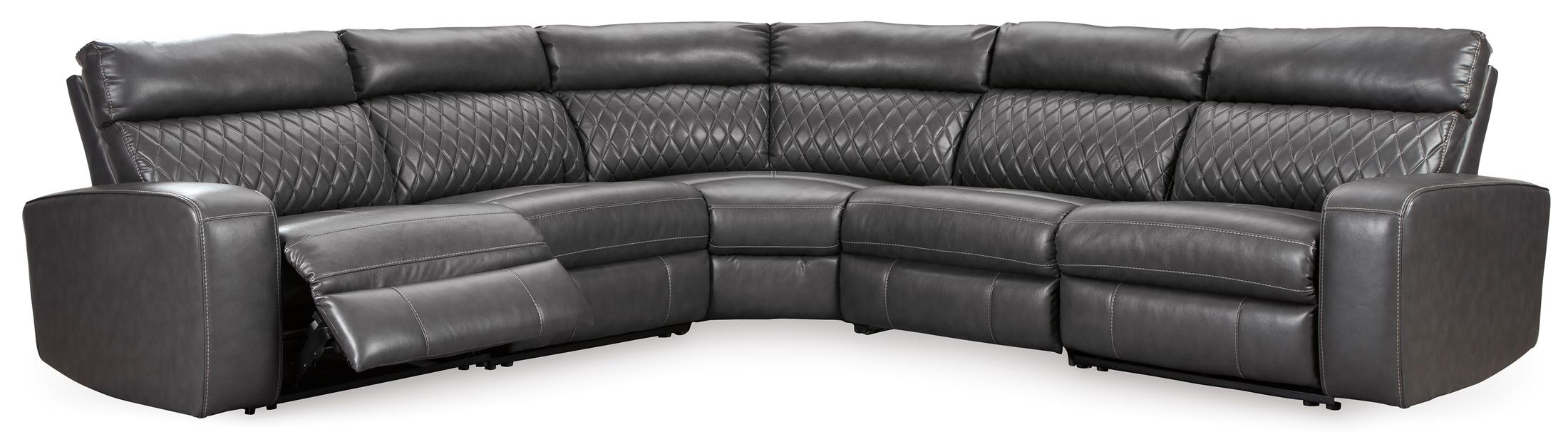 Samperstone 5-Piece Power Reclining Modular Sectional