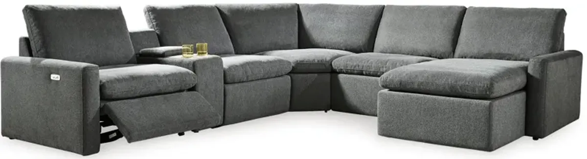 Hartsdale 6-Piece Power Reclining Sectional Chaise with Console