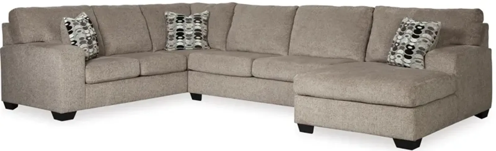 Ballinasloe 3-Piece Platinum Sectional with Chaise