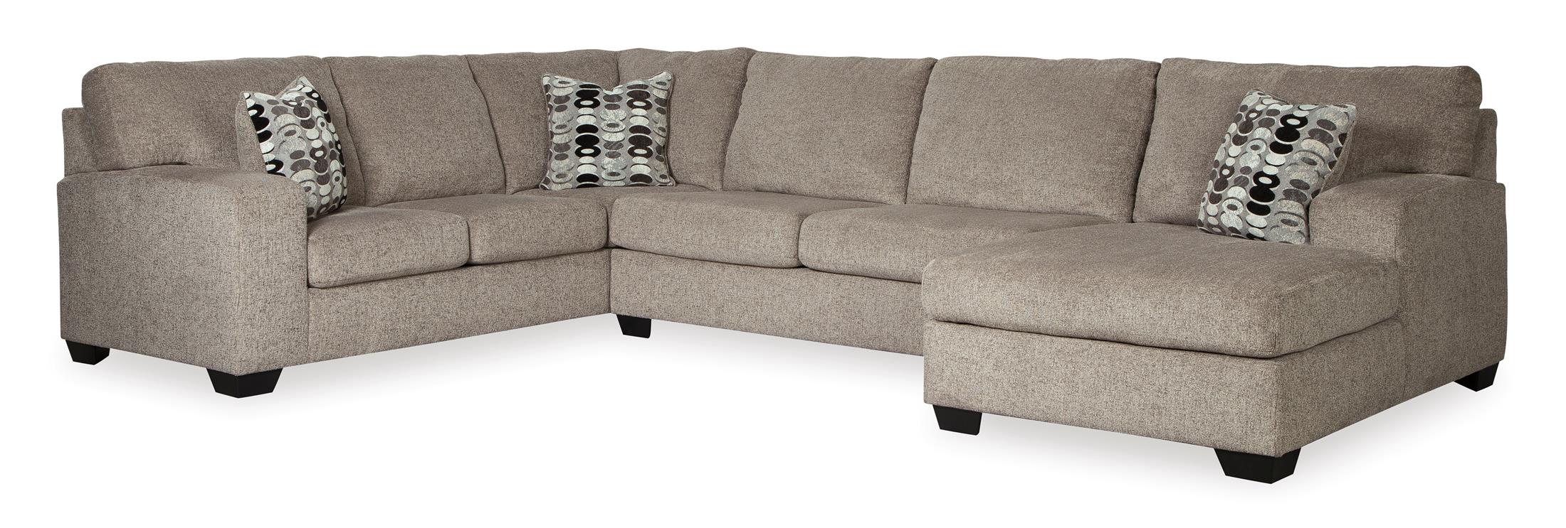 Ballinasloe 3-Piece Platinum Sectional with Chaise