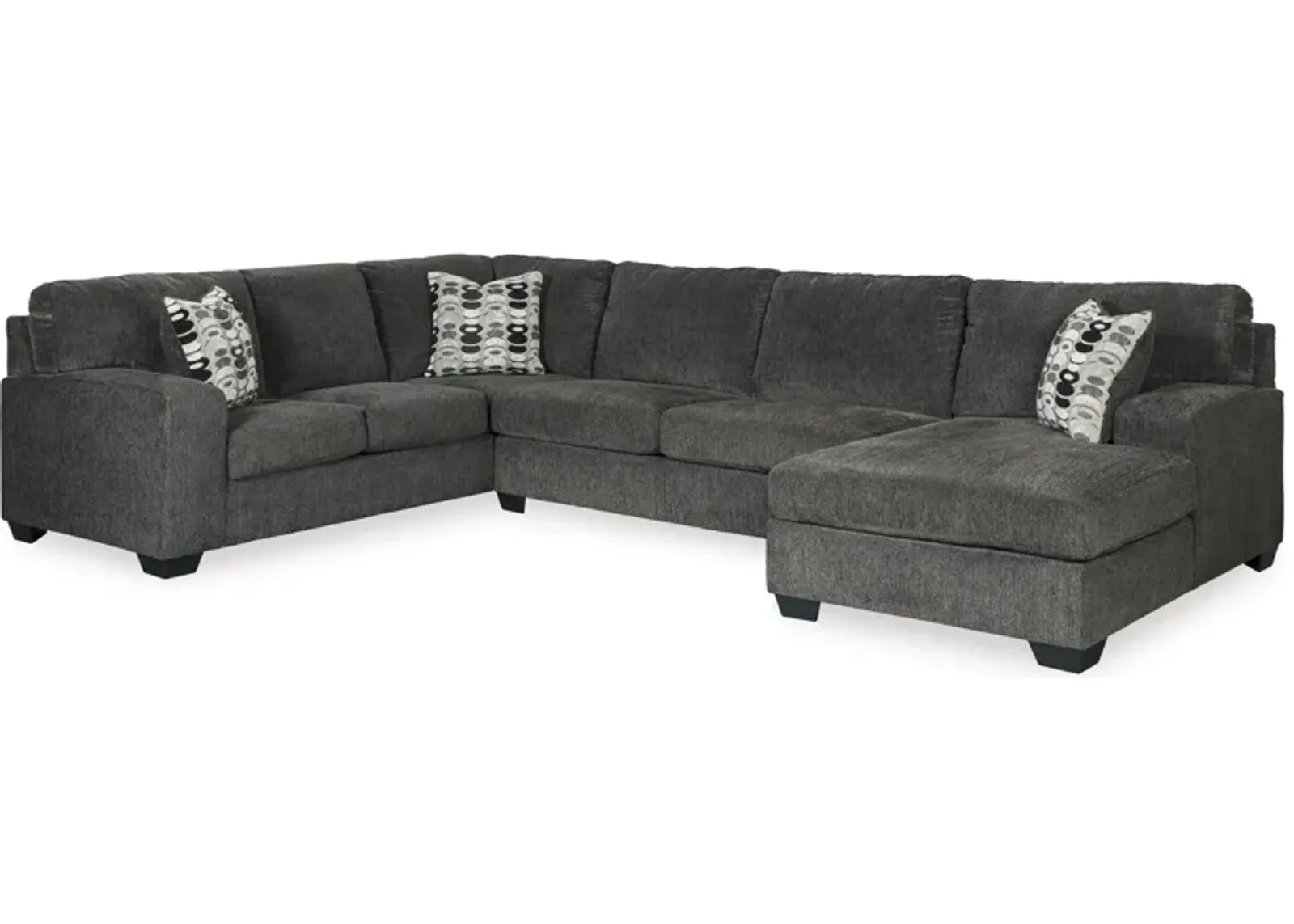 Ballinasloe 3-Piece Smoke Sectional with Chaise