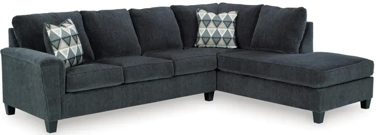 Abinger 2-Piece Smoke Sectional with Chaise