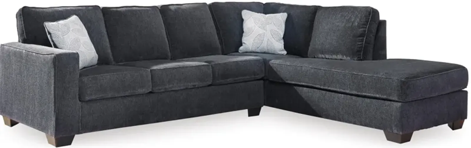 Altari 2-Piece Slate Sleeper Sectional with Chaise