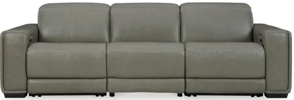 Correze 3-Piece Dual Power Leather Reclining Modular Sofa