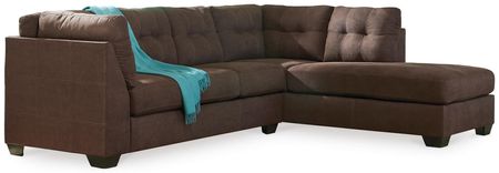 Maier 2-Piece Walnut Sectional with Chaise