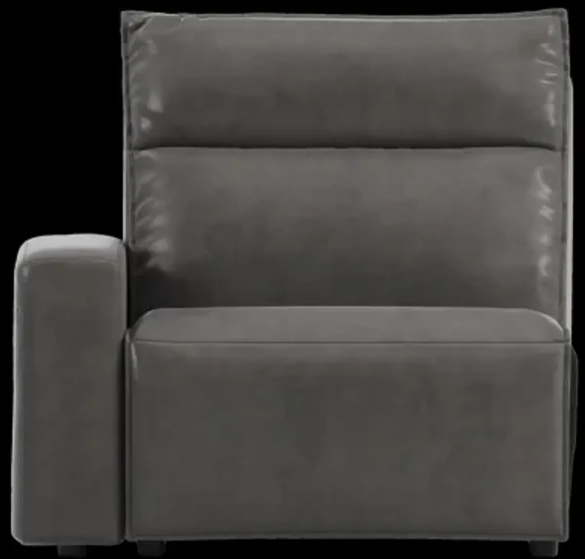 Modular Two Left Arm Facing Power Recliner - Charcoal