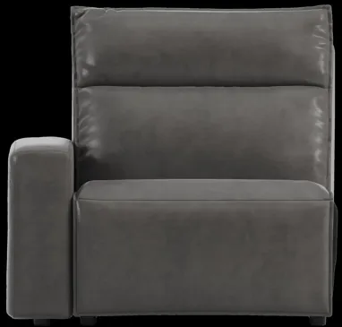 Modular Two Left Arm Facing Power Recliner - Charcoal