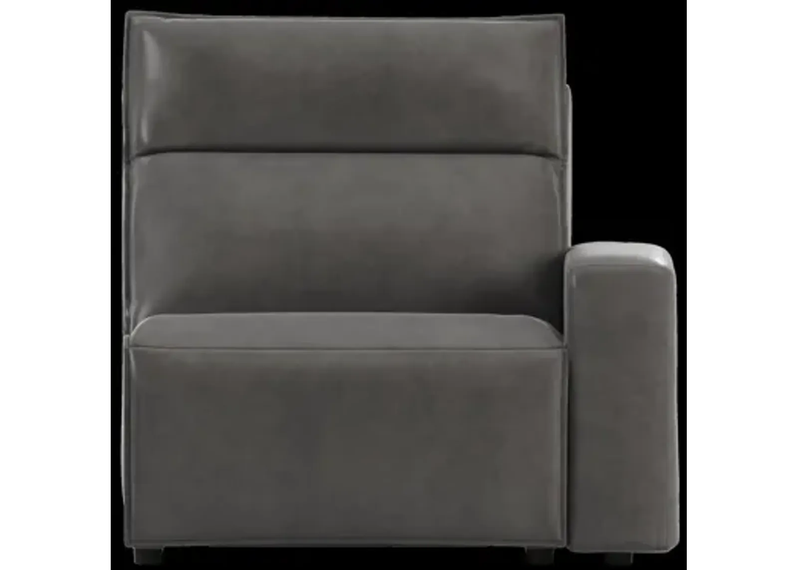 Modular Two Right Arm Facing Power Recliner - Charcoal