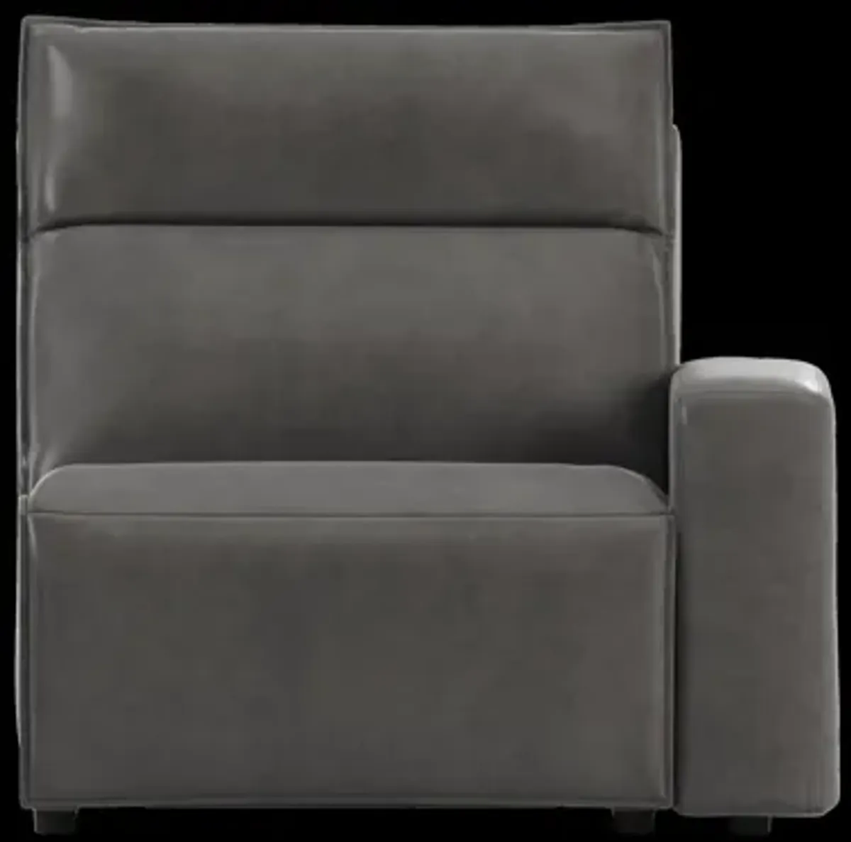 Modular Two Right Arm Facing Power Recliner - Charcoal