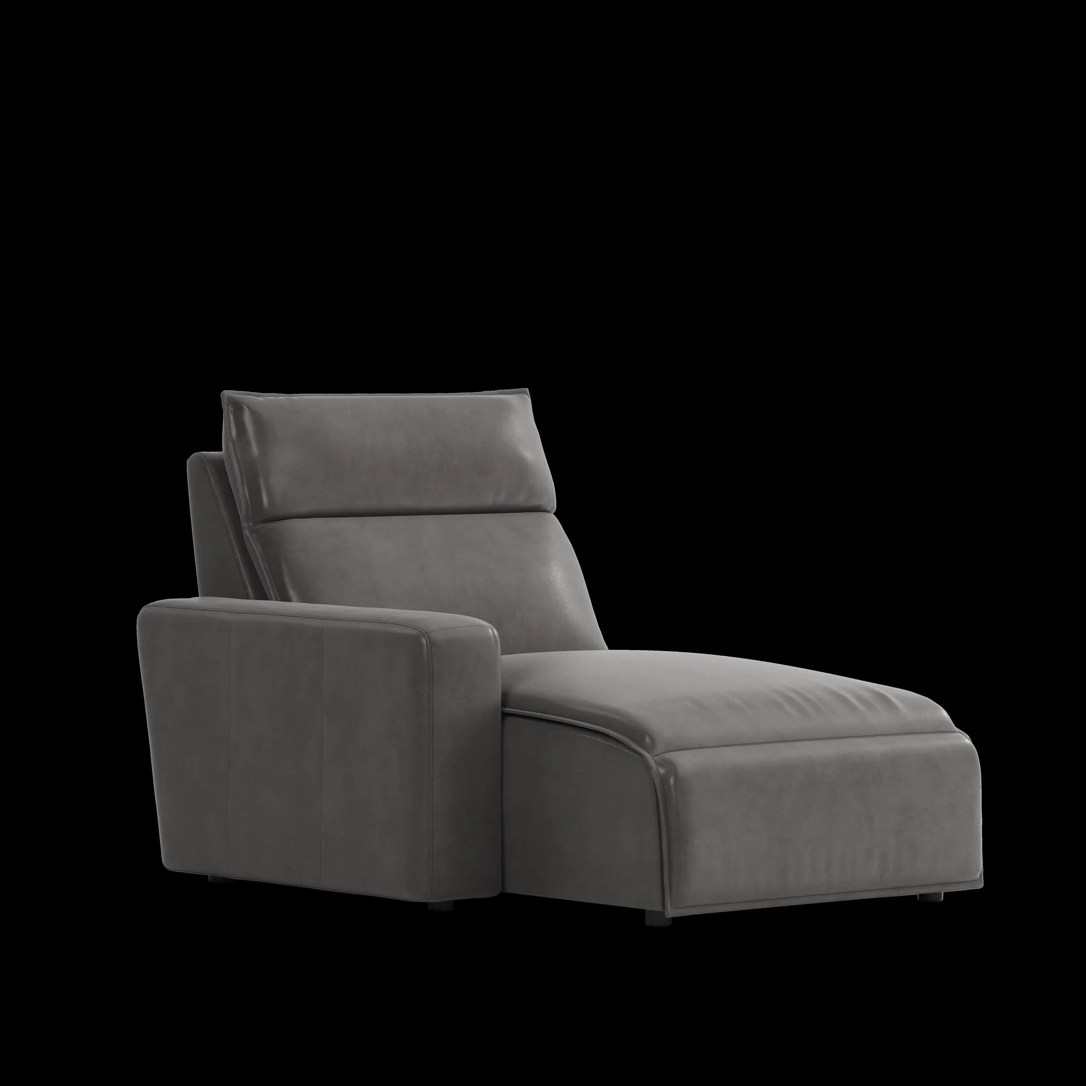 Modular Two Left Arm Facing Power Chaise - Charcoal