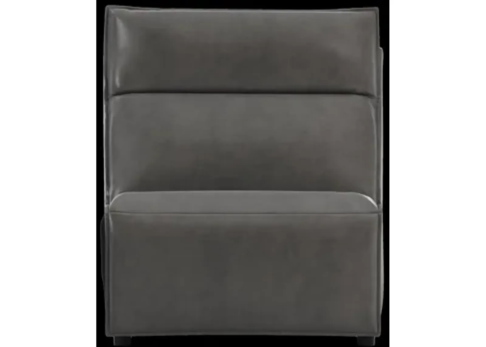 Modular Two Armless Power Recliner - Charcoal