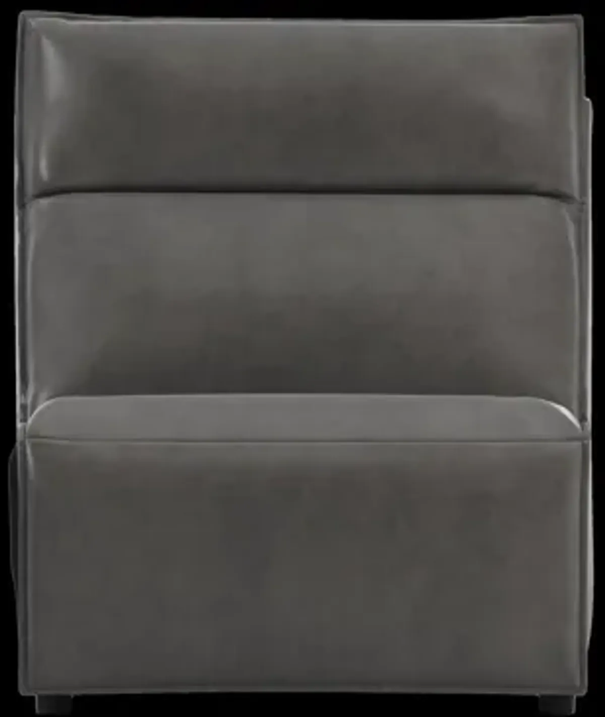 Modular Two Armless Power Recliner - Charcoal