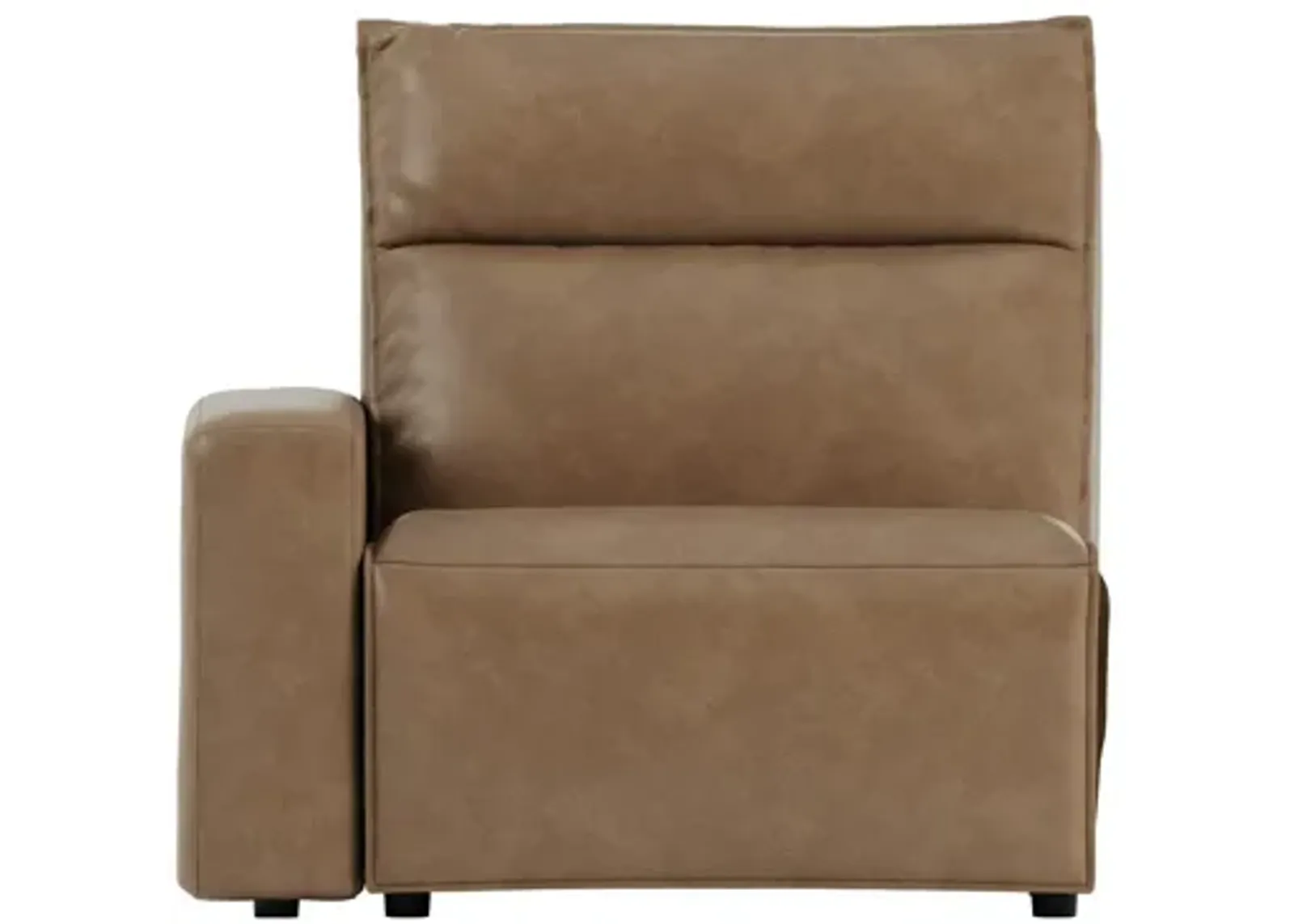 Modular Two Left Arm Facing Power Recliner - Saddle