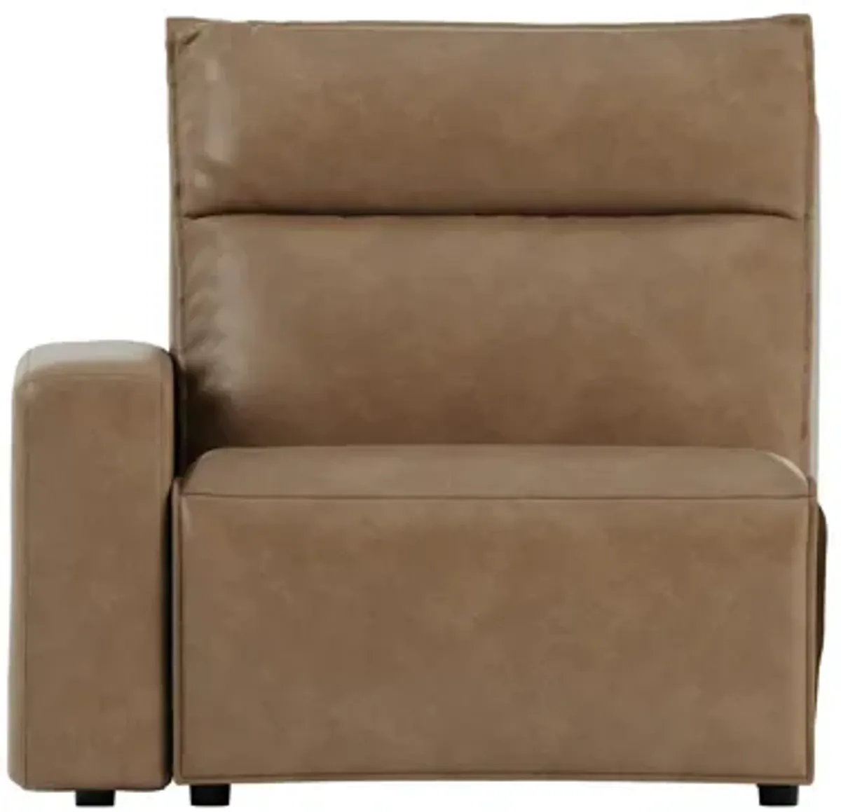 Modular Two Left Arm Facing Power Recliner - Saddle