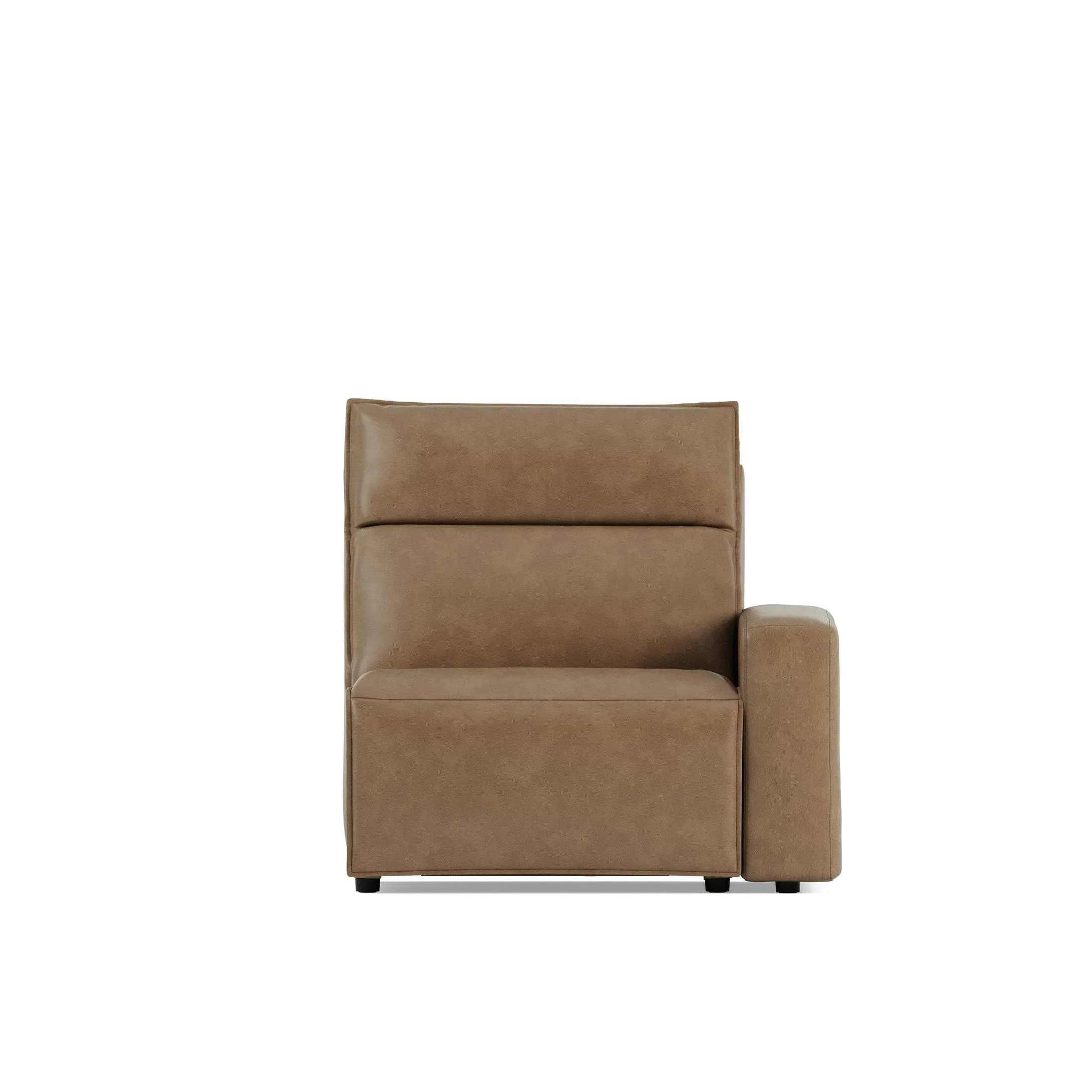 Modular Two Right Arm Facing Power Recliner - Saddle