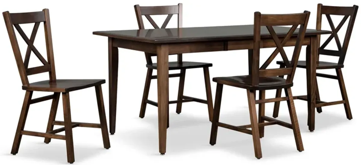 Eagle Mountain 5-Piece X-Back Dining Set