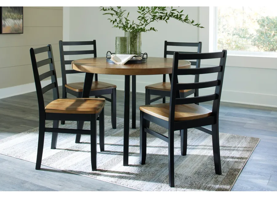 Blondon 5-Piece Round Dining Set