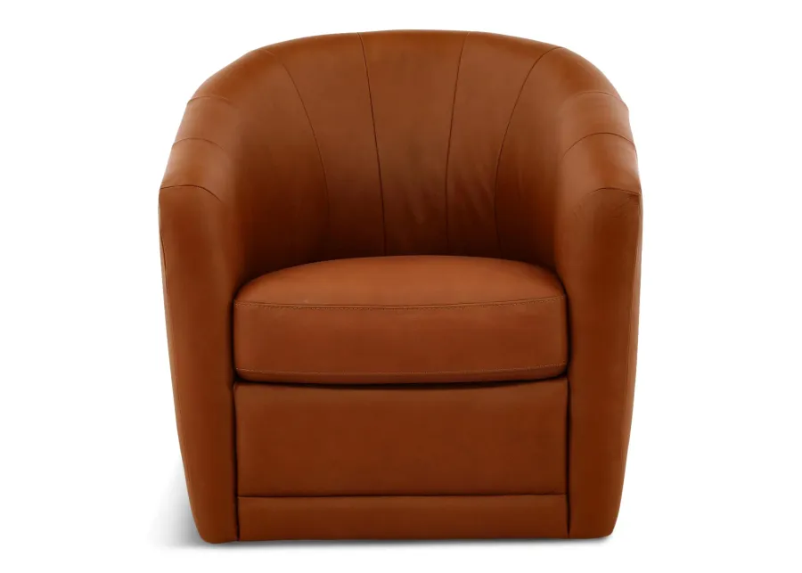 Giada Leather Swivel Chair