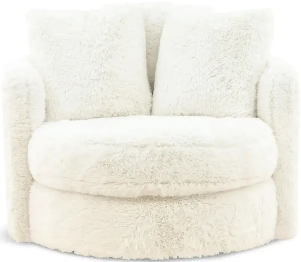 Vail Fur Swivel Chair