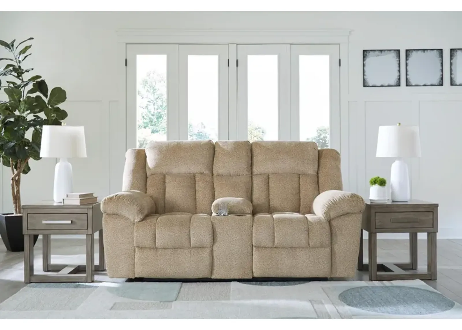 Tip-Off Power Reclining Console Loveseat