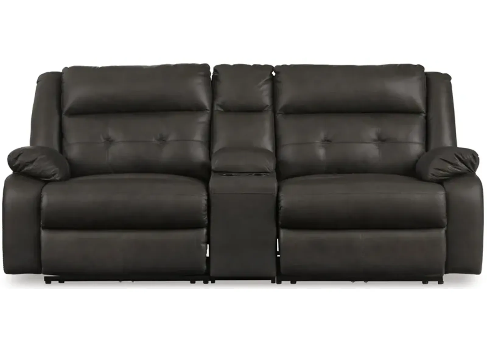 Mackie Pike 3-Piece Leather Power Reclining Console Loveseat