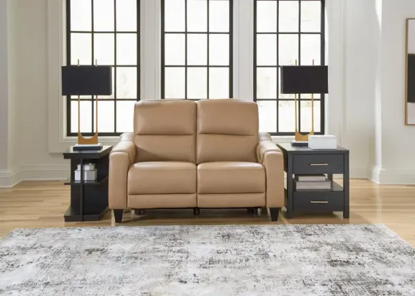 Mosswell Leather Power Reclining Loveseat