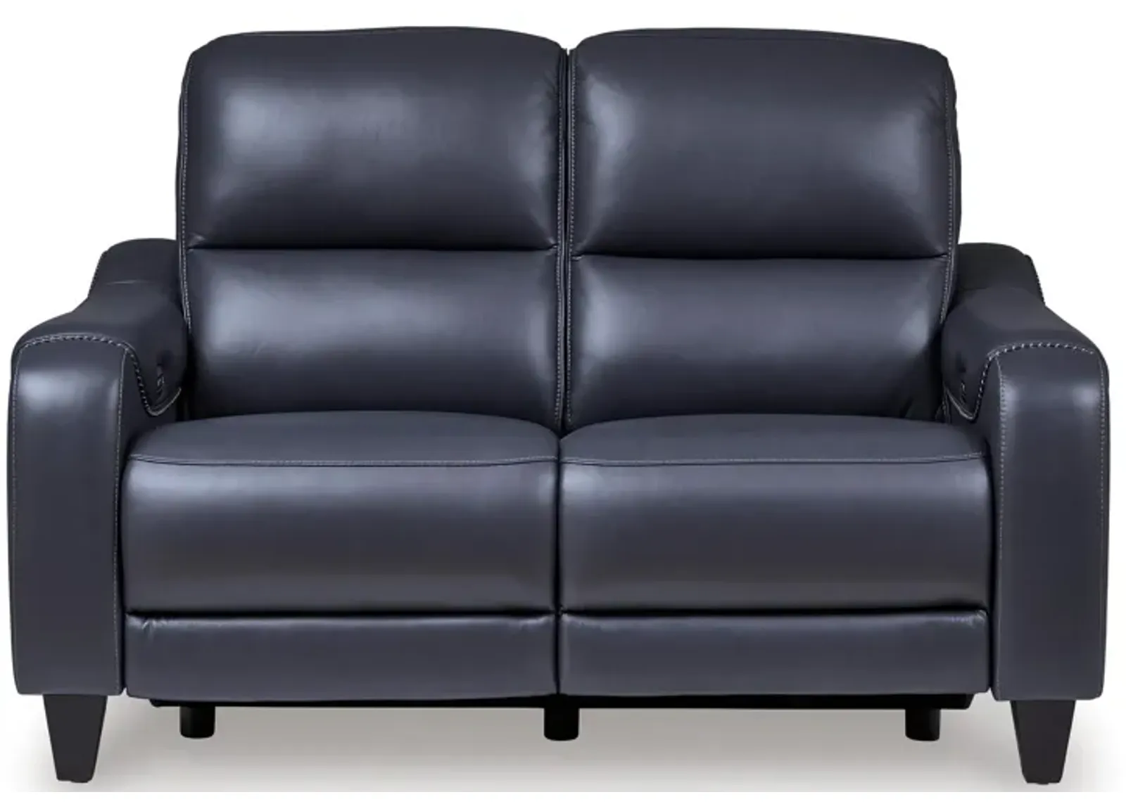 Mercomatic Leather Power Reclining Loveseat