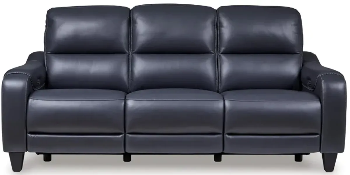 Mercomatic Leather Power Reclining Sofa