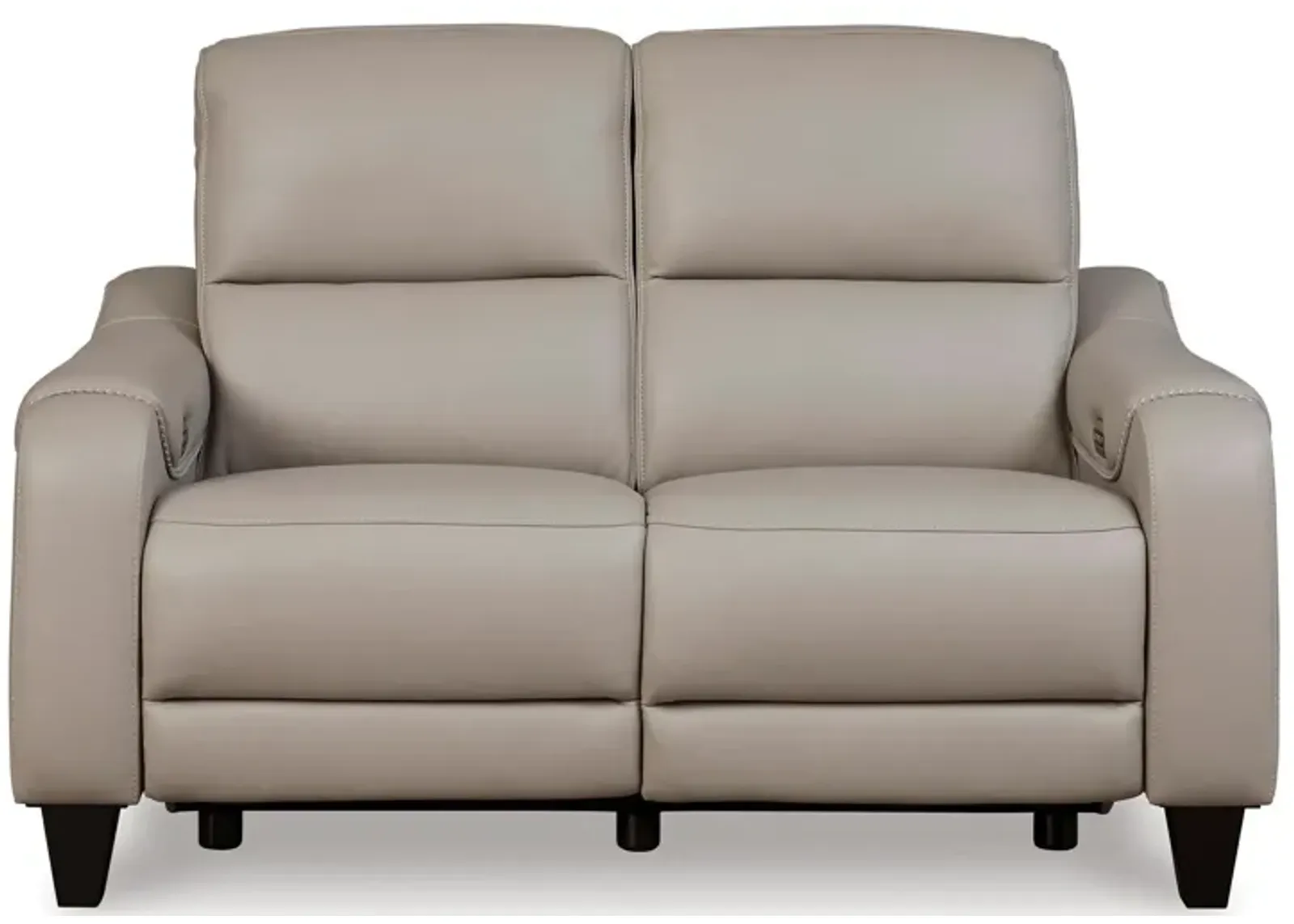 Mercomatic Leather Power Reclining Loveseat