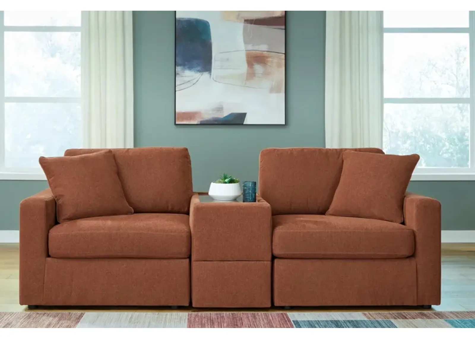 Modmax 3-Piece Loveseat with Console