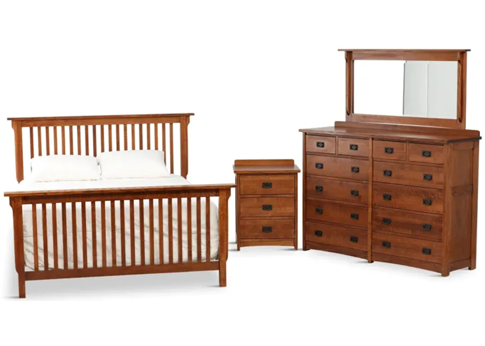 American Mission 5-Piece Queen Slat Bedroom Set