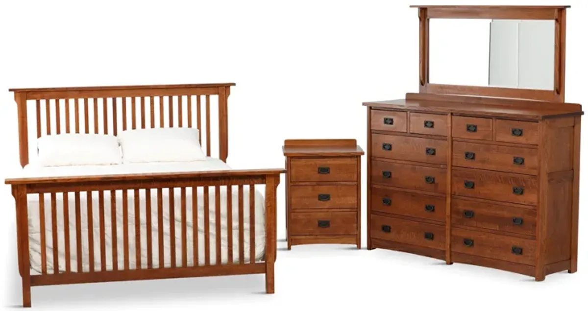 American Mission 5-Piece Queen Slat Bedroom Set