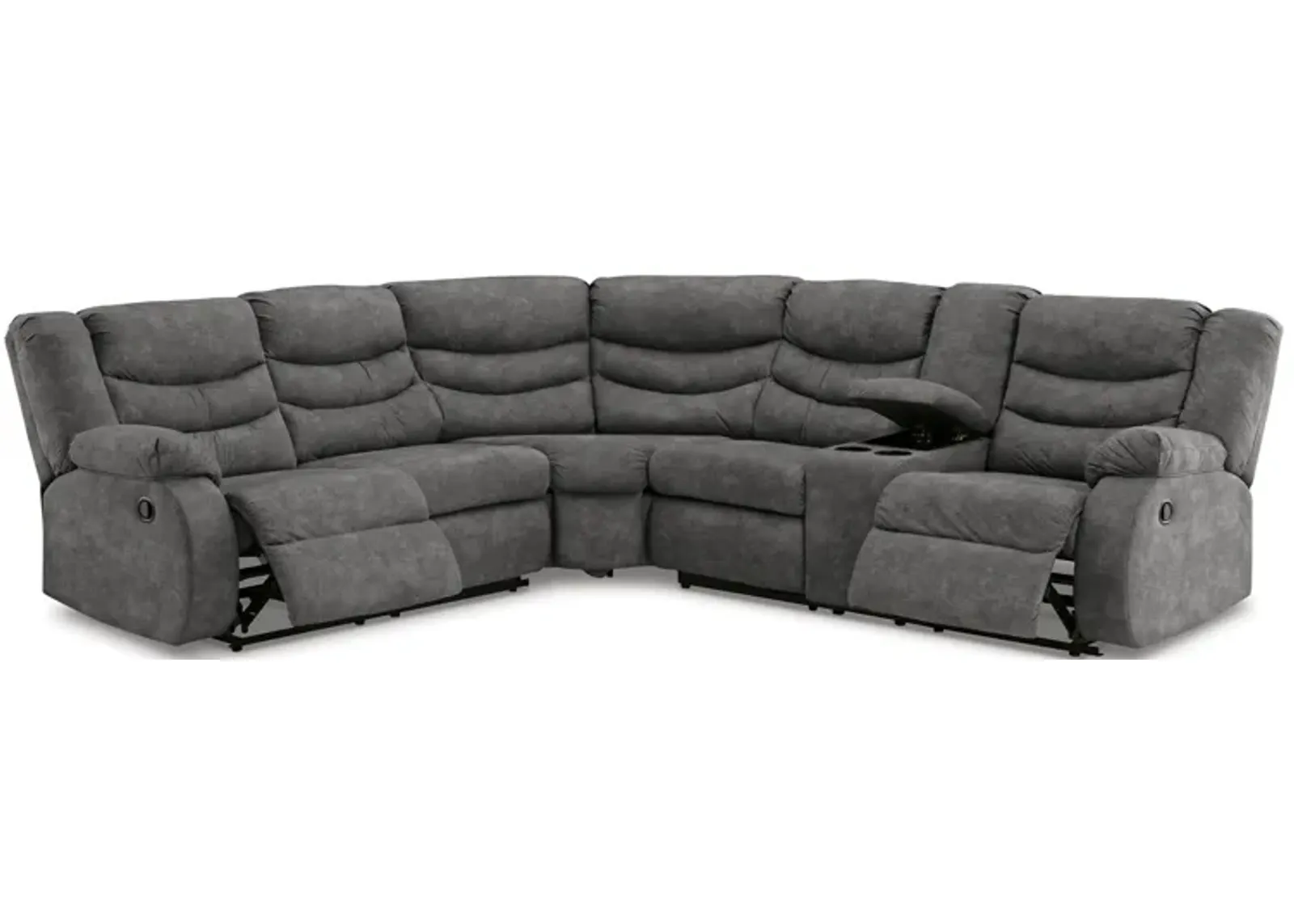 Partymate 2-Piece Reclining Sectional with Console