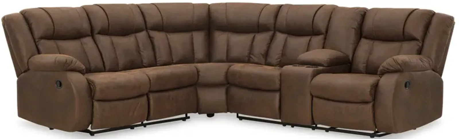 Trail Boys 2-Piece Reclining Sectional with Console