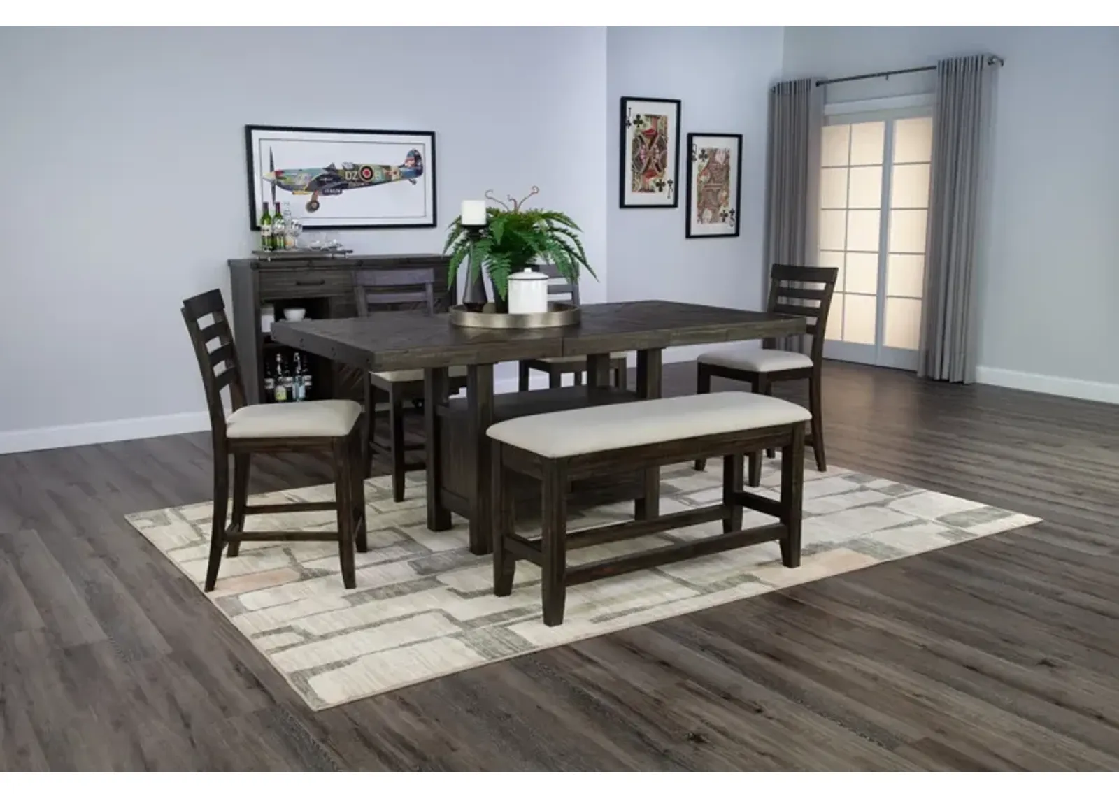 Solomon 5-Piece Counter Height Dining Set