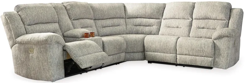 Family Den 3-Piece Power Reclining Sectional with Console