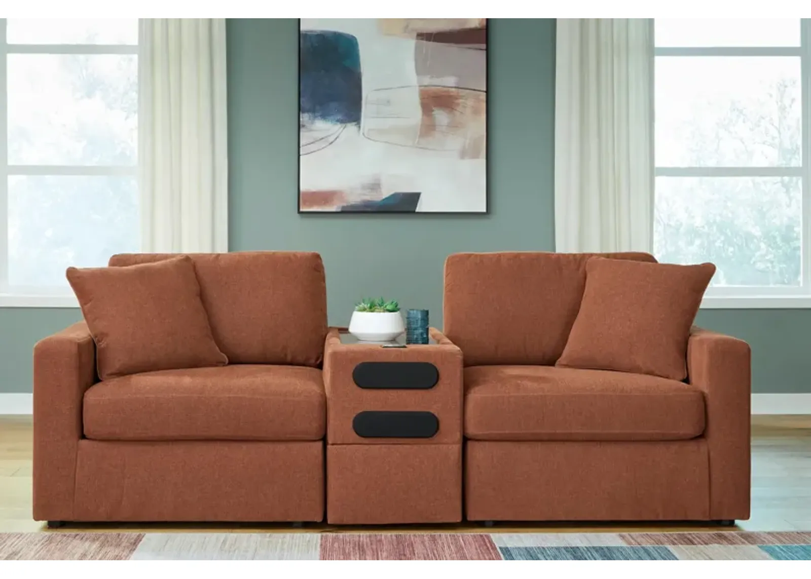 Modmax 3-Piece Loveseat with Audio Console