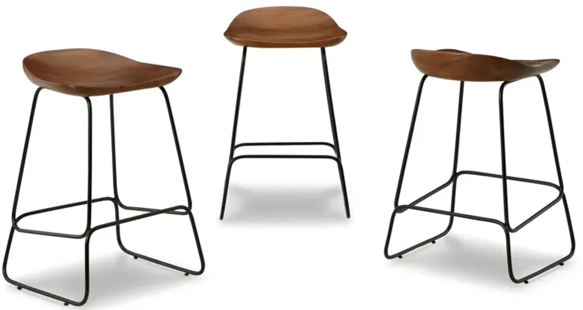 Wilinruck Counter Height Stool (Set of 3)